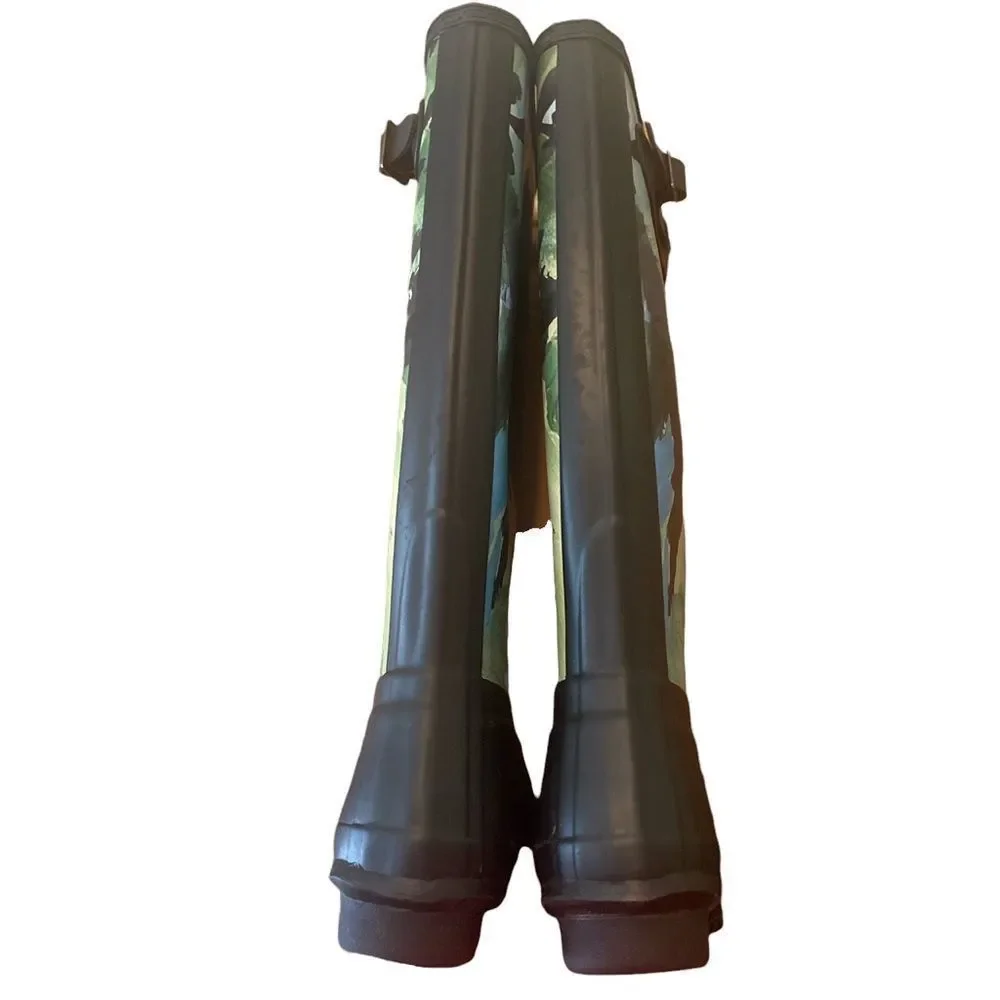 Hunter Original Limited Edition Tall Botanical Print Wellington Boot Siz…